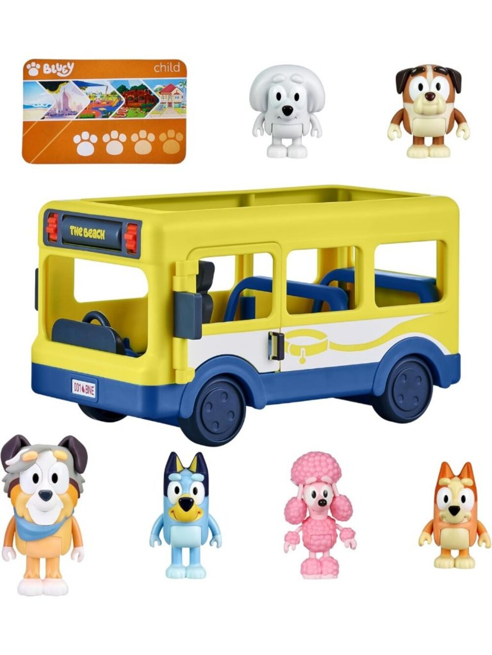 Bluey Bus Playset with 2.5-3 inch Figures | Fun Kids Toy for Imaginative Play